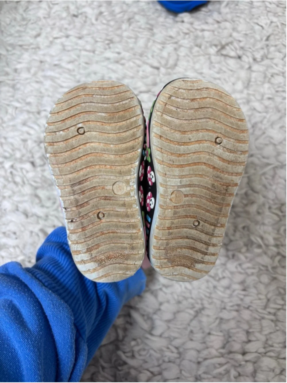 Baby Little Berry Black Pink Butterfly Mushroom High Top Shoes Size 5 Zip